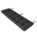 Bench Cushion Bench Cushion Outdoor Bench Cushion for Benches in the Home and Garden Seat Cushion 150 x 50 cm Black