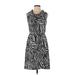 Kate Spade New York Casual Dress - A-Line: Black Zebra Print Dresses - Women's Size 2