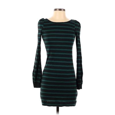 French Connection Casual Dress - Bodycon: Teal Print Dresses - Women's Size 2