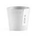 Ecopots Indoor/Outdoor Modern Round Recycled Plastic Planter Flower Pot Plastic in White | 2.75" H x 3.14" W x 3.14" D | Wayfair 5413724325284