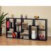 Brayden Studio® Chalmer Geometric Bookcase Wood in Black/Brown | 71.11 H x 35.11 W x 12.11 D in | Wayfair 2CAA61897D844DBEAC894A309CD8152D
