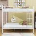 Isabelle & Max™ Alveera Full Over Full Metal Bunk Bed Metal in White | 65 H x 56 W x 78 D in | Wayfair A969AD4FDD85413D890F5C2EF95286BB