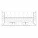 Red Barrel Studio® Nowell Daybed Metal in White | 36.8 H x 39.2 W x 78.3 D in | Wayfair 7DEEC9B6A7114359864751944B69AB1A