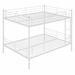 Isabelle & Max™ Amalric Metal Open-Frame Bed Metal in Gray/White | 65.3 H x 78 W x 56.4 D in | Wayfair E499E5EADEA34D239E705BE1674FBEE8