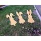 "Enchanting Acrylic Garden Rabbits - Set of 3 - Outdoor Decor, Whimsical Yard Art\" Rabbits - Garden decoration - Rabbit silhouette - Easter h"