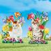Colorful Spring Floral Garden Cat Stakes - Set of 2 - 10.5 x 19.87 x 0.25