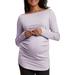 Ballet Neck Long Sleeve Maternity Tunic