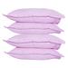 Just Linen Micro Poly Sateen Pencil Striped Pack of 4 Full Size Pillow Cases