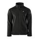 martes Mens Metin, 94% Polyester und 6% Elasthan, Wasserdicht, Softshelljacke Funktionsjacke Regenjacke Winddichte Atmungsaktiv Sport Wandern, Black, M