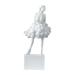 Marble Stone Lady Tabletop Figurine - 19.75" - White