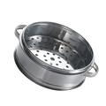 Stainless Steel Steamer Steamed Buns Durable Steamer Box Portable Steamer for Home Kitchen (16cm With Ear)