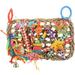 FRCOLOR Parrot Hanging Toy Straw Woven Birdcage Hanging Mat Birdcage Suspending Ornament for Bird Toy