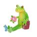 Resin Frog Ornament Desktop Decoration Meditating Frog Zen Garden Tabletop Adornment Desktop Adornment Travel