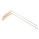 2Pcs Pure Copper Probes Rod for Divination Tool with Wooden Handles Round Copper Poles Wood Handles for Water Treasure