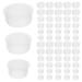 150 Pcs Glass Jars Household Glass Jar Covers Glass Jar Parts Kitchen Jars Protectors White Jar Plastic Covers