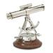 CC Home Furnishings Brass Vintage Telescope Compass - 8.75 - Brown and Silver