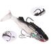 Ettsollp 7.6 Cm Soft Lures PVC Durable Bass Trout Shad Crank Worm Fishing Sharp Baits-