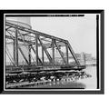 Historic Framed Print Chapel Street Swing Bridge Spanning Mill River on Chapel Street New Haven New Haven County CT - 13 17-7/8 x 21-7/8