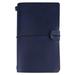 Vintage PU Leather Travel Notebook Personalized Refillable Journals Lined Paper Classic Diary Planner Writing Notepad Pocket Note Book for Men Women Dark Blue