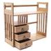 Large Capacity Desk Organizer Shelf Storage Rack Office Bamboo Desktop Bookshel