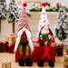 kiskick Cute Gnomes Doll - Pointed Hat Long-legged Doll Plush Toy Desktop Ornament Male/Female Type Plush Dwarf Doll Merry Christmas Decorations Perfect Holiday Gift