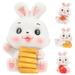 4Pcs Cartoon Rabbit Toys Desktop Rabbit Car Rabbit Decors Small Bunny Toys Rabbit Toys for Kids