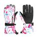 Ski Gloves Nonslip Windproof Waterproof Snow Gloves Adjustable Touchscreen Gloves for Adults Men Women