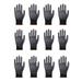 12 Pairs Breathable Picking Dustproof Gloves Safety Coated Work Gloves PU Gloves and Palm Coated Mechanical Work Gloves