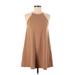 Forever 21 Casual Dress - Mini: Brown Solid Dresses - Women's Size Medium