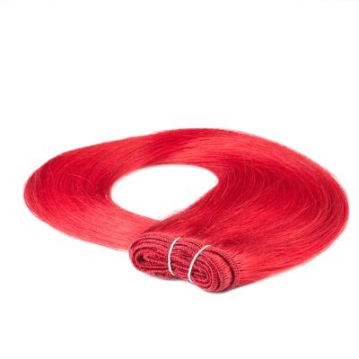 hair2heart Tresse Extensions Echthaar #0/44 Rot-Intensiv 100g 60cm Pink Damen Image