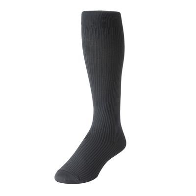 Over-the-Calf Compression Silver Socks by KingSize in Charcoal (Size L)