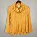 Anthropologie Sweaters | Anthropologie Maeve Vanna Cowl Neck Sweater Women’s Size S Flared Sleeves Yellow | Color: Gold/Yellow | Size: S