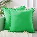 Urban Outfitters Accents | Cute Pompom Fringe Throw Pillow Decorative Covers | Color: Green | Size: Various