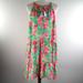 Lilly Pulitzer Dresses | Lilly Pulitzer Carolane Lileeze Tassel Tie Pear Necessities Swing Dress Xl New | Color: Green/Pink | Size: Xl