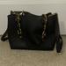 Michael Kors Bags | Michael Kors Small Black Shoulder Bag With Chunky Gold Chain Handles | Color: Black/Gold | Size: 8” H X 9” W X 3” D