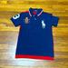 Polo By Ralph Lauren Shirts & Tops | 4/$20 Polo Ralph Lauren Boys Large Logo Shirt, Sz S (8/10) | Color: Blue/Red | Size: S (8/10)