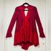 Free People Dresses | Free People Red Lace Dress Size Small | Color: Red | Size: S