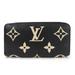 Louis Vuitton Accessories | Louis Vuitton Round Long Wallet Zippy M80481 Monogram Empreinte Black Beige B... | Color: Black | Size: Os