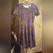 Lularoe Dresses | Lularoe Amelia , Purple Floral Pattern, Nwt Size Xs | Color: Purple | Size: Xs