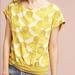 Anthropologie Tops | Anthropologie Postmark Yellow Geo Print Top | Color: Yellow | Size: Xs