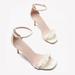 Kate Spade Shoes | Kate Spade Avaline Pearl Embellished Satin Heel Sandals, Ivory Off-White Nib | Color: Cream/White | Size: Various