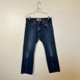 Levi's Jeans | Levis 527 Jeans Mens 34 X 34 Blue Denim Low Boot Cut Distressed Cotton | Color: Blue | Size: 32
