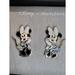 Disney Jewelry | Disney X Baublebar Minnie Mouse Pearl/Rhinestone Enamel Earrings New | Color: Blue | Size: Os