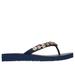 Skechers Women's Meditation - Daisy Crush Sandals | Size 8.0 | Navy | Synthetic | Vegan