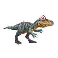 Jurassic World Gigantic Trackers Neovenator Dinosaurier-Actionfigur, große Spezies, Beißattacke, hoher Schädelkamm, digitales Spiel, HTK78