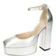 Melvin & Hamilton High Heels Damen Giselle 3 Silber 37