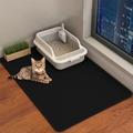 Adorapaws Cat Litter Trap Mat, Cat Litter Mat, Kitty Litter Mat, Cat Mats For Litter Large, Automatic Cat Litter Box Self Cleaning (black,60 * 90CM/23.6 * 35.4in)