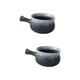 Ciieeo 2 Pcs Soup Bowls with Handles and Lids French Onion Soup Bowl Ceramic Handle Bowl Ceramic Breakfast Bowl Noodle Bowl with Handle Salad Bowl Matte Flavor Bowl Glass Ice Cream Bowl