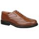 Mens New Brown Leather Lace Up Brogues Shoes Sizes UK 6 7 8 9 10 11 12 13 14 (UK 14, Brown)