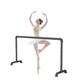 Ballet Barre Portable Ballet Pole, Steel Dance Poles For Household Dance Rooms, Fitness Bar With Stable And Non Slip Base (Color : Black, Size : 1m/3.3FT)